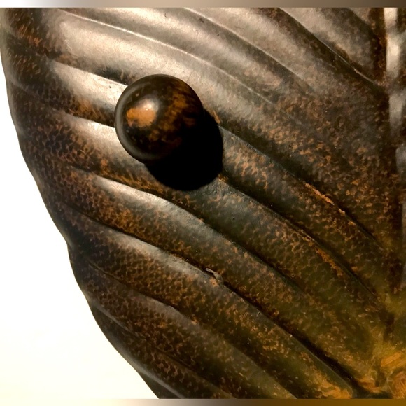 Bronze Island Banana Leaf Accent Tray, 17”x8” For Coffee Table, Kitchen, Vanity - Picture 7 of 7